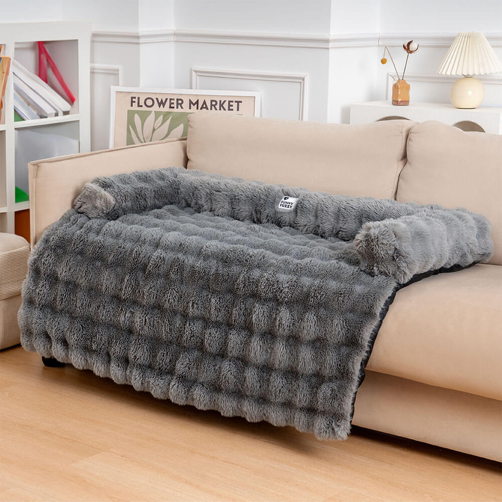 Hundebett | Vielseitig Weich Sofa Plüsch Komfortabel Langlebig Stilvoll-Grau-L-Luzern Mode