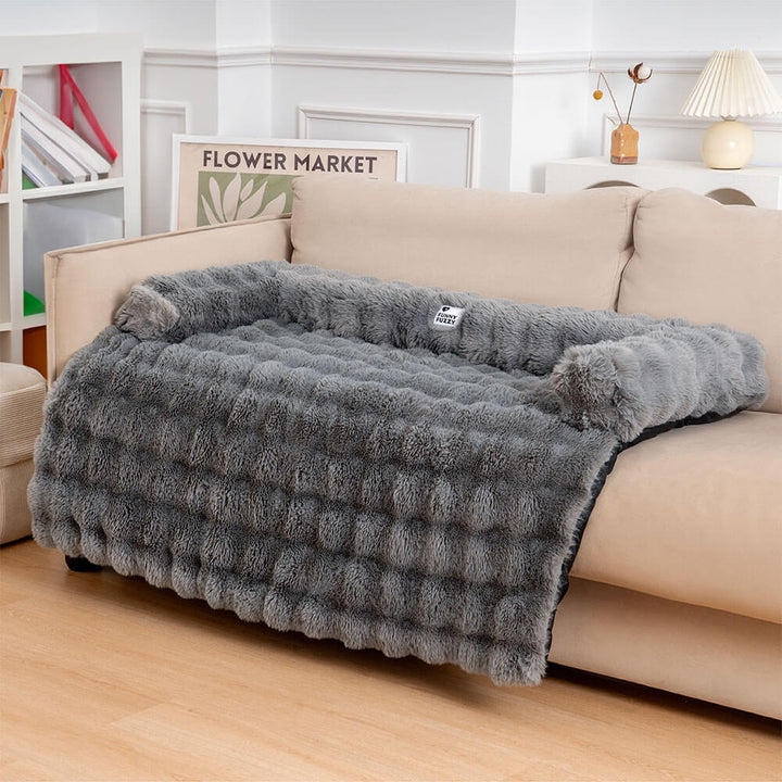 Hundebett | Vielseitig Weich Sofa Plüsch Komfortabel Langlebig Stilvoll-Grau-L-Luzern Mode