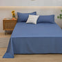 Bettbezug | Leinen Weich Atmungsaktiv Bequem Langlebig Einfarbig-Blau-120x230cm-Luzern Mode