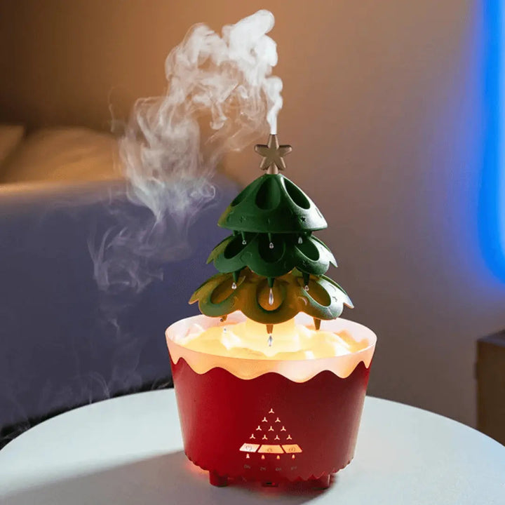 Aroma Diffuser | Luftbefeuchter Weihnachtsbaum Festlich Nachhaltig Trendy-Rot-Luzern Mode
