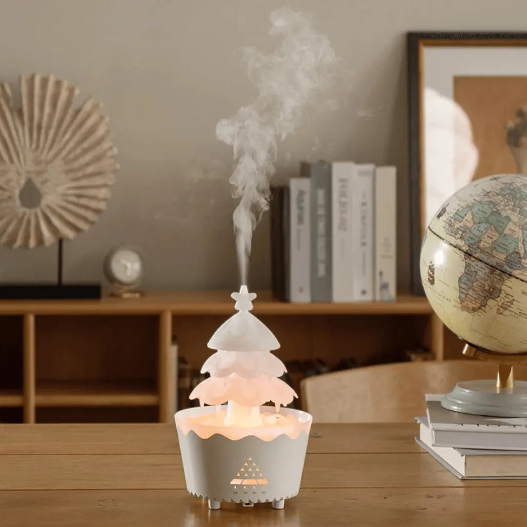 Aroma Diffuser | Luftbefeuchter Weihnachtsbaum Festlich Nachhaltig Trendy-Weiß-Luzern Mode