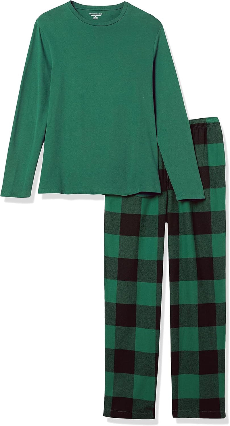 Herren Schlafanzug Set Langarmshirt und Blumenhose-Luzern Mode