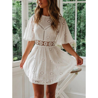 Sommerkleid Damen | figurbetont | luftig | Spitze | leichtes Material | atmungsaktiv-Luzern Mode