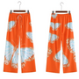 Weite Sommerhose Damen | Chiffon luftig leicht | Stylisch bequem | Sommerlook-Orange-S-Luzern Mode