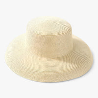 Damen Sonnenhut Sommer | Luftig | Klassisch | Mit Schirm | Für Urlaub & Alltag-Beige-Luzern Mode