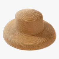 Damen Sonnenhut Sommer | Luftig | Klassisch | Mit Schirm | Für Urlaub & Alltag-Khaki-Luzern Mode