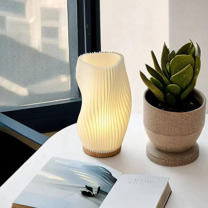 Tischlampe | Wellenförmig Stilvoll Atmosphärisch Einzigartig USB Vielseitig Langlebig-Luzern Mode