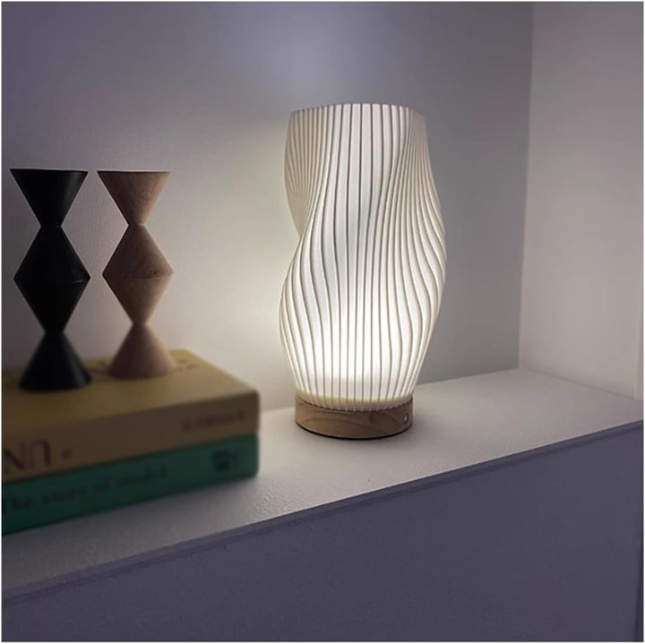 Tischlampe | Wellenförmig Stilvoll Atmosphärisch Einzigartig USB Vielseitig Langlebig-Luzern Mode