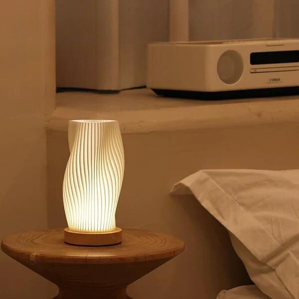 Tischlampe | Wellenförmig Stilvoll Atmosphärisch Einzigartig USB Vielseitig Langlebig-Luzern Mode