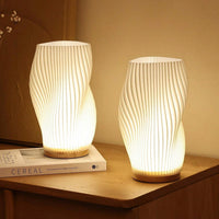 Tischlampe | Wellenförmig Stilvoll Atmosphärisch Einzigartig USB Vielseitig Langlebig-Luzern Mode