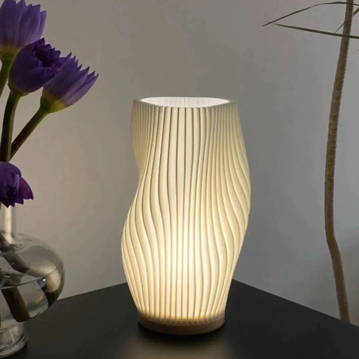 Tischlampe | Wellenförmig Stilvoll Atmosphärisch Einzigartig USB Vielseitig Langlebig-Luzern Mode