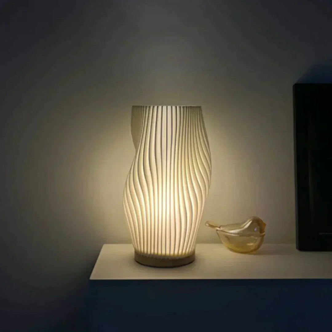 Tischlampe | Wellenförmig Stilvoll Atmosphärisch Einzigartig USB Vielseitig Langlebig-Luzern Mode