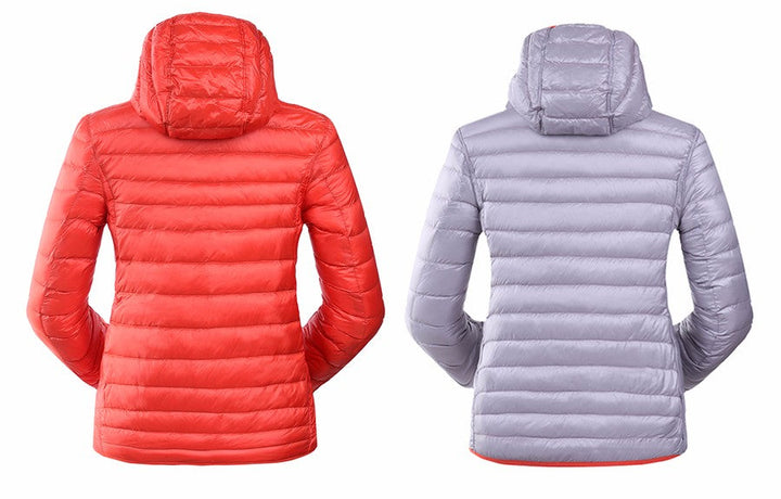 Damen Daunenjacke mit Kapuze - Leicht und Warm-Luzern Mode