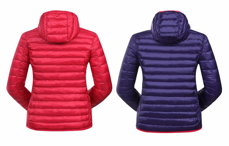 Damen Daunenjacke mit Kapuze - Leicht und Warm-Luzern Mode