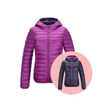 Damen Daunenjacke mit Kapuze - Leicht und Warm-Luzern Mode