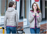 Damen Daunenjacke mit Kapuze - Leicht und Warm-Luzern Mode