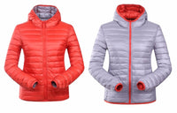 Damen Daunenjacke mit Kapuze - Leicht und Warm-Luzern Mode