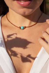 Türkis Choker | Handgefertigt | Langlebig | Stilvoll | Vielseitig | Einzigartig-Luzern Mode