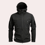 Herren Outdoor Jacke mit verstellbaren Ärmeln für Wandern-Schwarz-S-Luzern Mode