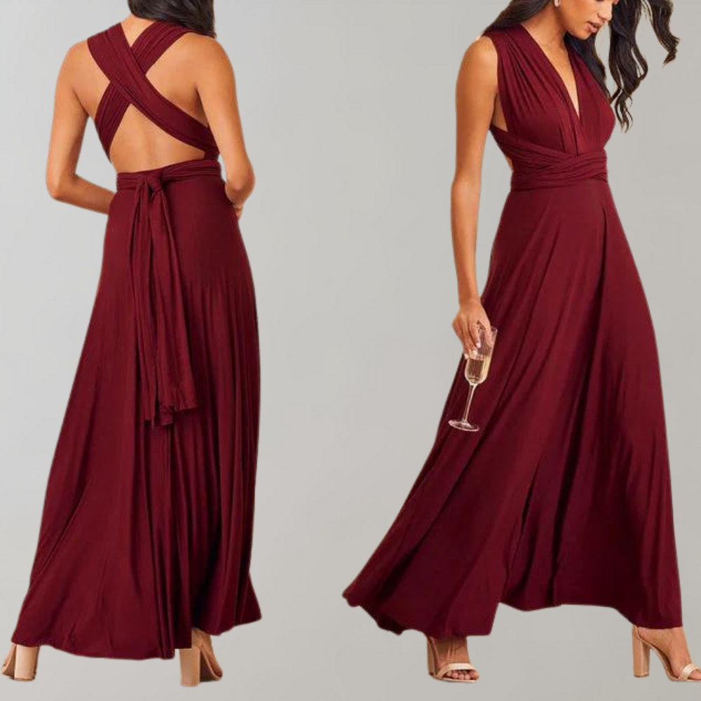 Elegantes Damen Wickelkleid für besondere Anlässe-Luzern Mode