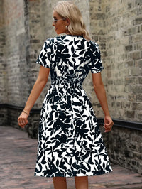 Damen Sommerkleid mit Blumenmuster - Elegantes Freizeitkleid-Luzern Mode