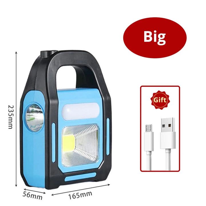 Campinglaterne | Powerbank Solar Wiederaufladbar LED Leistungsstark Langlebig-Groß-Luzern Mode