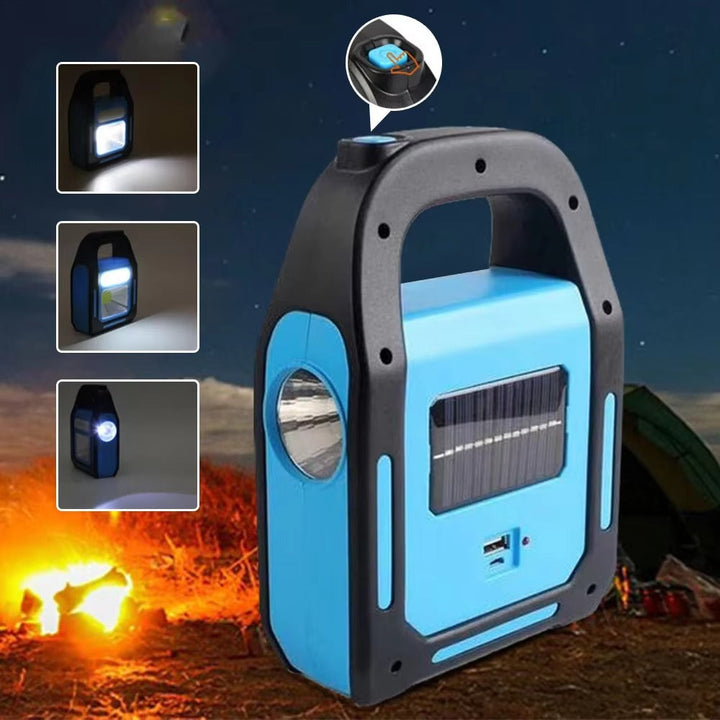 Campinglaterne | Powerbank Solar Wiederaufladbar LED Leistungsstark Langlebig-Luzern Mode