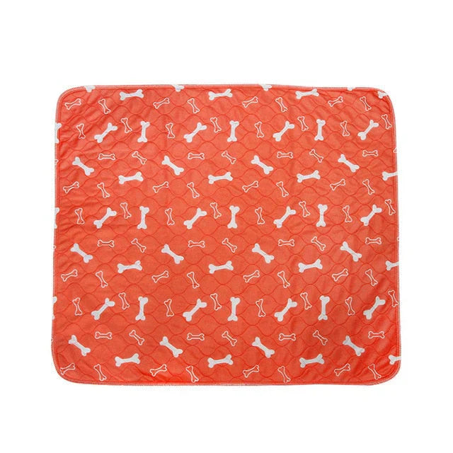 Hundewindel | Wiederverwendbar | Waschbar | Nachhaltig | Geruchsresistent | Auslaufsicher-Orange-Knochen-40x60CM-Luzern Mode