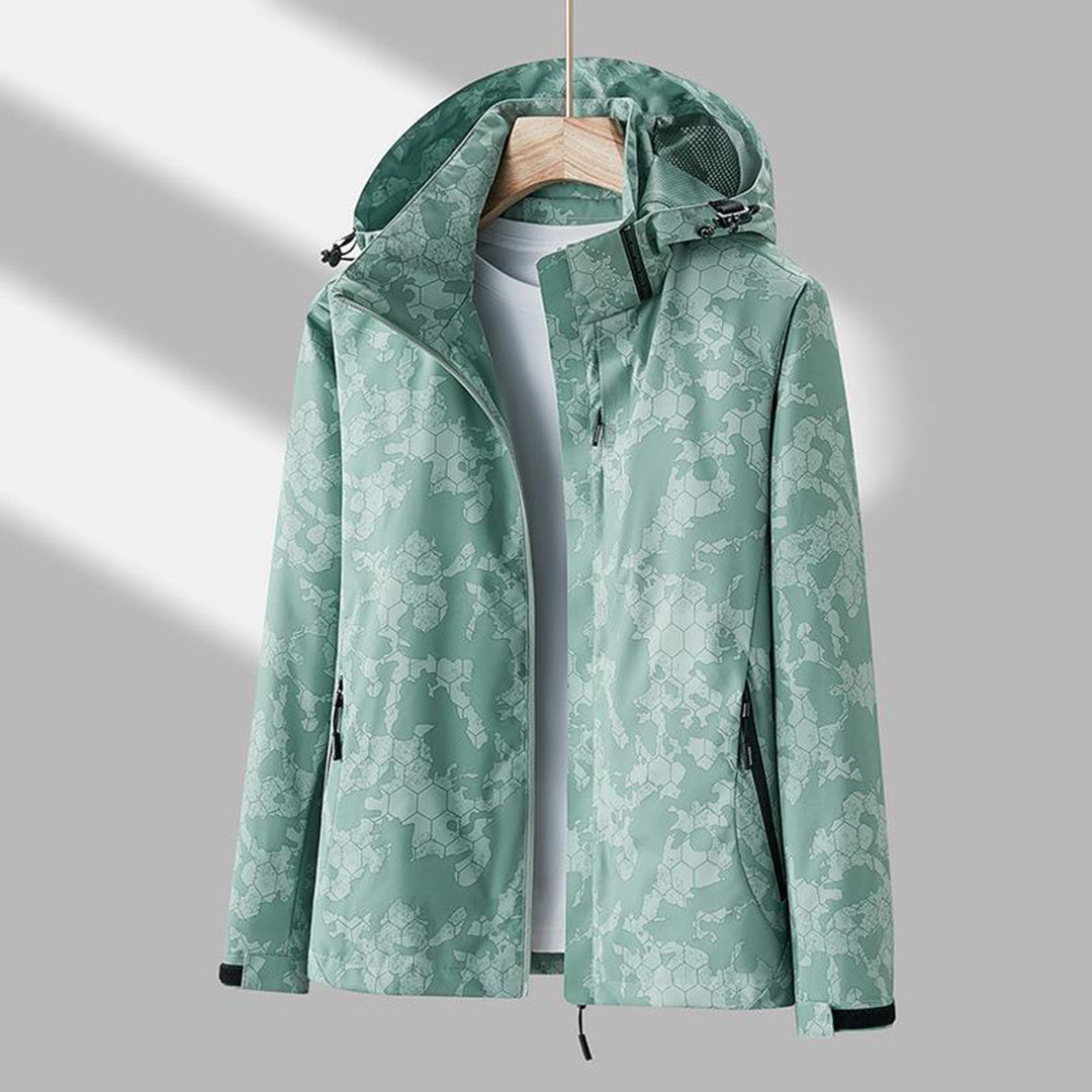 Wasserdichte Outdoor-Jacke für Herren - Atmungsaktiv & Robust-Grün-M-Luzern Mode