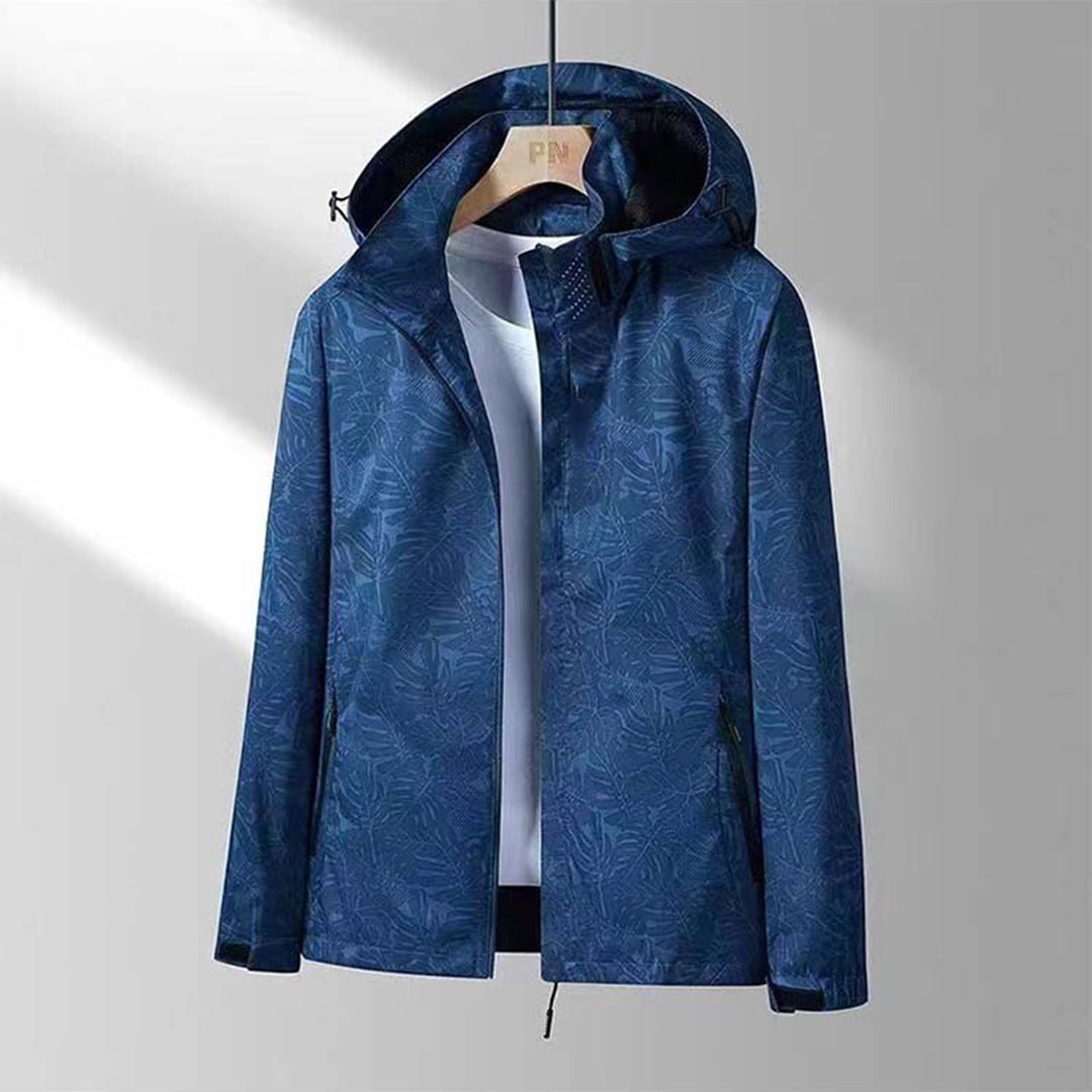 Wasserdichte Outdoor-Jacke für Herren - Atmungsaktiv & Robust-Marineblau-M-Luzern Mode