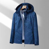 Wasserdichte Outdoor-Jacke für Herren - Atmungsaktiv & Robust-Marineblau-M-Luzern Mode