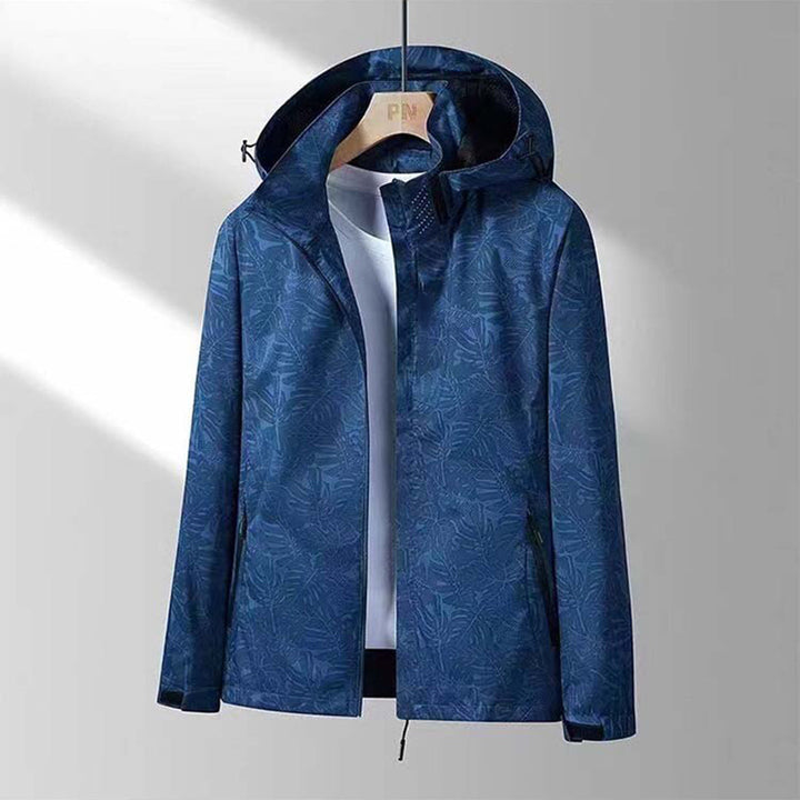 Wasserdichte Outdoor-Jacke für Herren - Atmungsaktiv & Robust-Marineblau-M-Luzern Mode