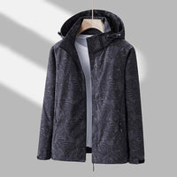 Wasserdichte Outdoor-Jacke für Herren - Atmungsaktiv & Robust-Schwarz-M-Luzern Mode