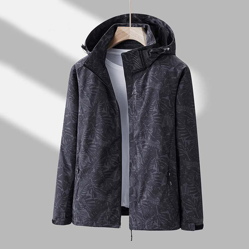 Wasserdichte Outdoor-Jacke für Herren - Atmungsaktiv & Robust-Schwarz-M-Luzern Mode