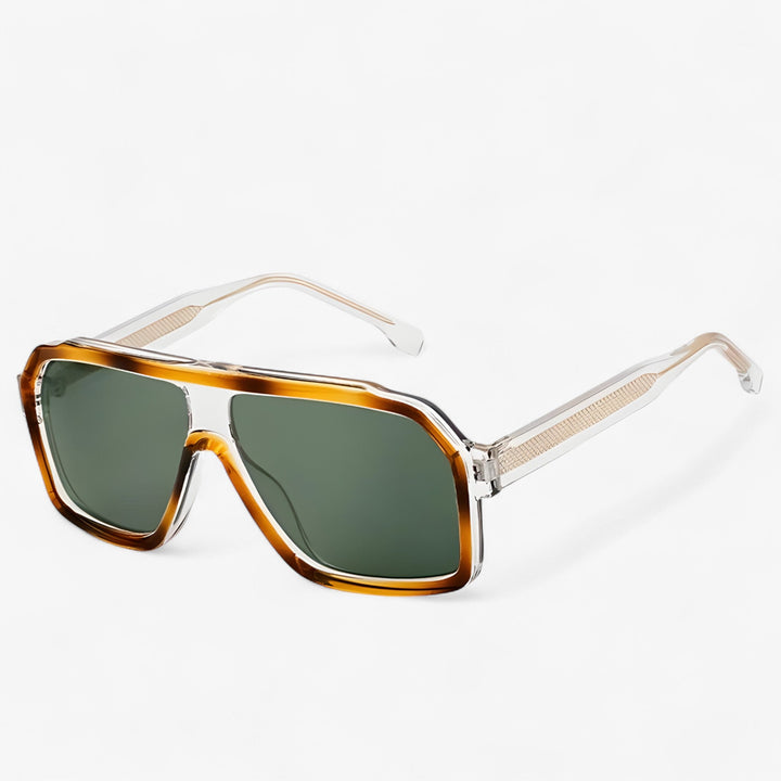 Sonnebrille | Punk | Oversized | Winddicht | Unisex | UV400-Schutz -Grün-Luzern Mode