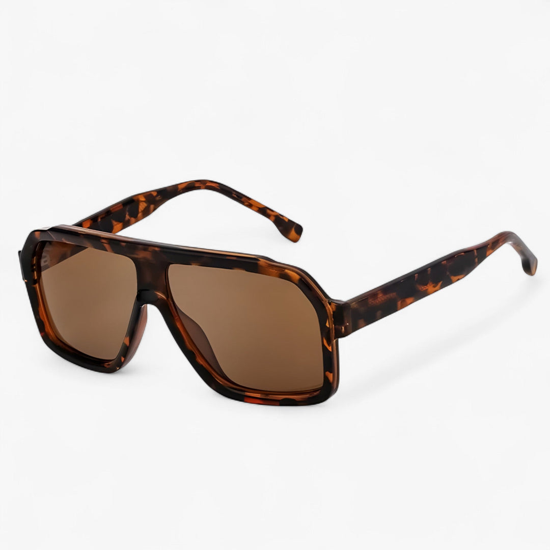 Sonnebrille | Punk | Oversized | Winddicht | Unisex | UV400-Schutz -Leopard-Luzern Mode