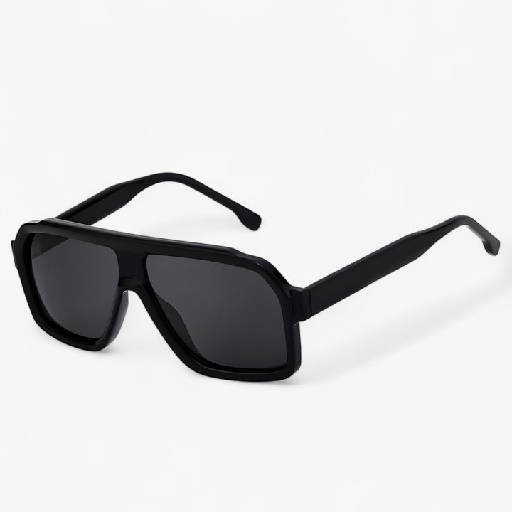 Sonnebrille | Punk | Oversized | Winddicht | Unisex | UV400-Schutz -Schwarz Grau-Luzern Mode