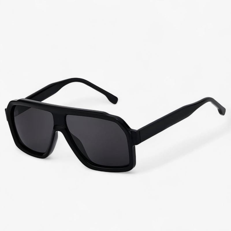 Sonnebrille | Punk | Oversized | Winddicht | Unisex | UV400-Schutz -Schwarz Grau-Luzern Mode