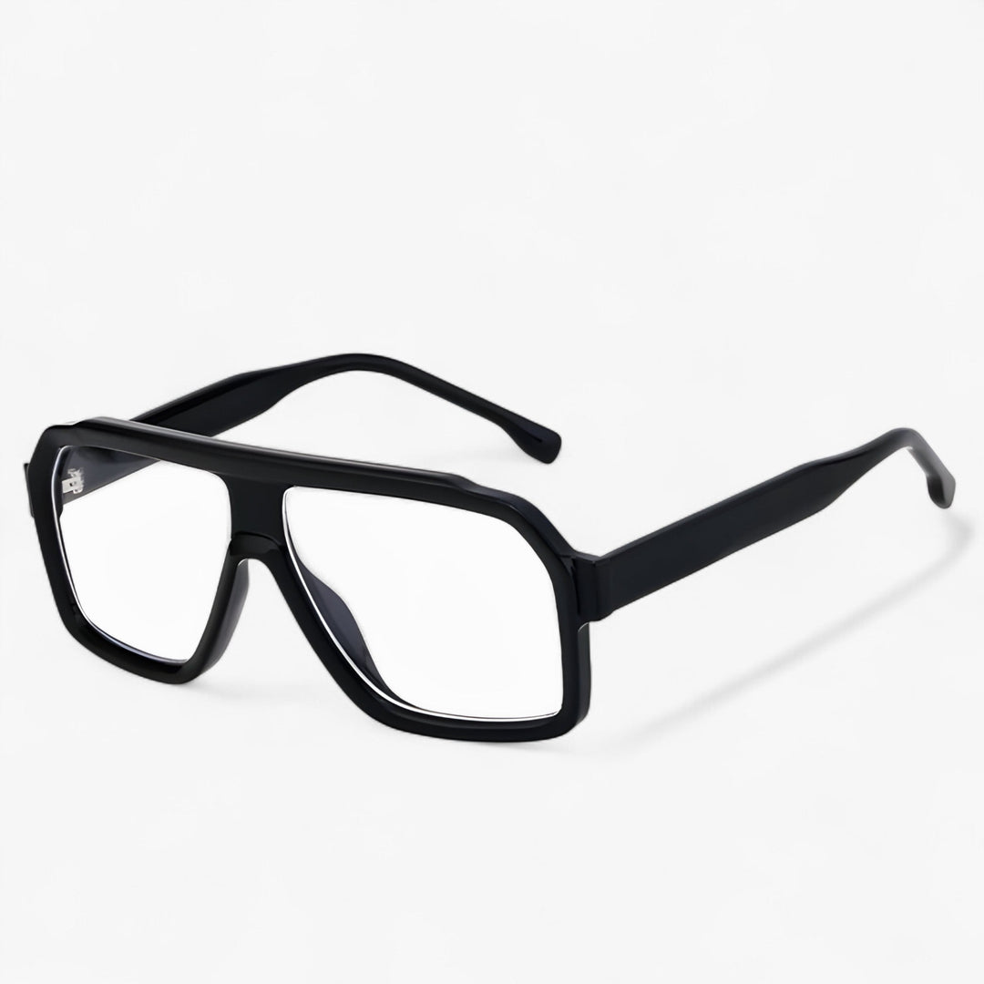 Sonnebrille | Punk | Oversized | Winddicht | Unisex | UV400-Schutz -Schwarz Weiß-Luzern Mode