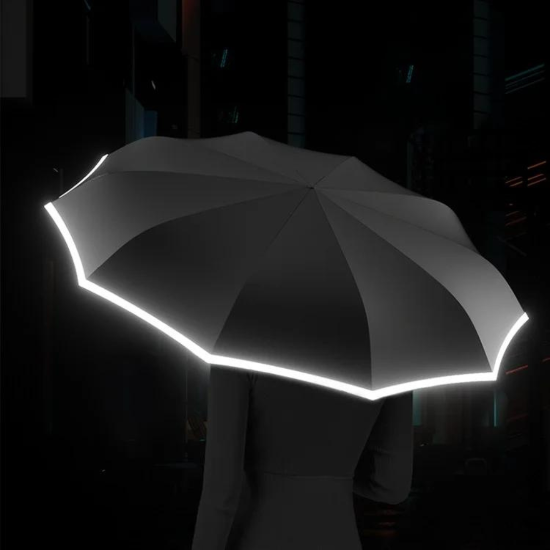 Regenschirm | Windbeständig | Reflektierend | Stabil | Langlebig | Kompakt | Leicht-Luzern Mode