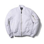 Damen Bomberjack | Pilot Stil | Reißverschluss | Einfarbig | Sportlich-Weiß-2XS-Luzern Mode
