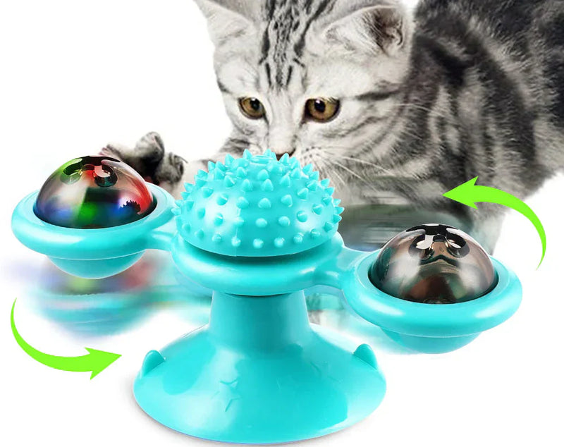 Katzenspielzeug | Katzenminze-Ball Drehend Interaktiv Langlebig-Luzern Mode