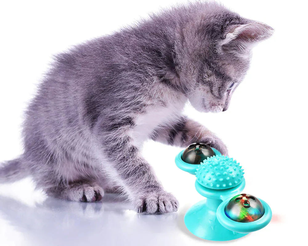 Katzenspielzeug | Katzenminze-Ball Drehend Interaktiv Langlebig-Luzern Mode