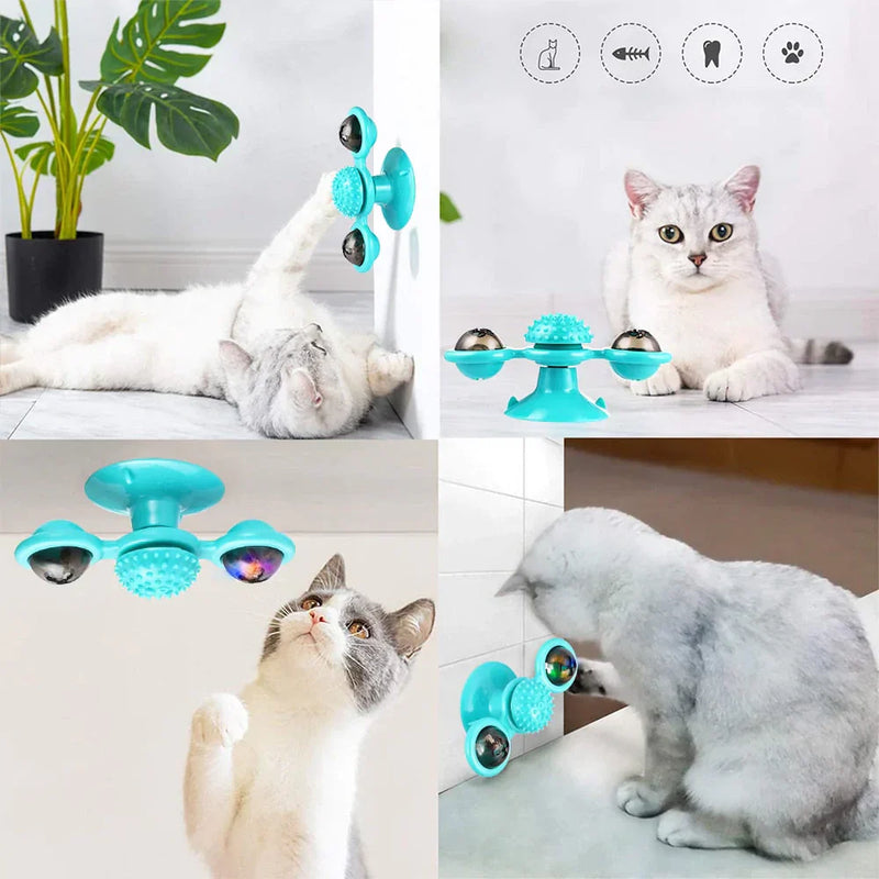 Katzenspielzeug | Katzenminze-Ball Drehend Interaktiv Langlebig-Luzern Mode