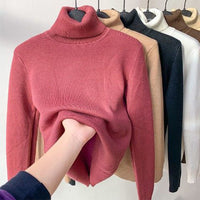 Damenpullover | Strick | Fleece | Locker sitzend | Ultra-weich | Einfarbig-Rosa-S-Luzern Mode