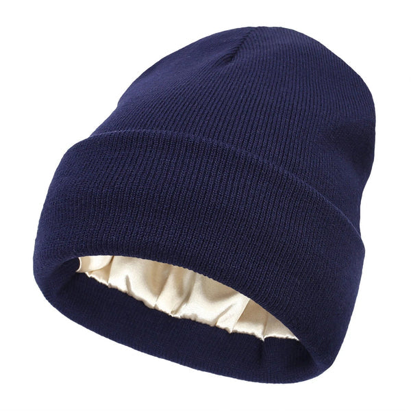 Damen Wintermütze | Seidenfutter | Antipilling | Antistatisch | Warm-Blau-Luzern Mode