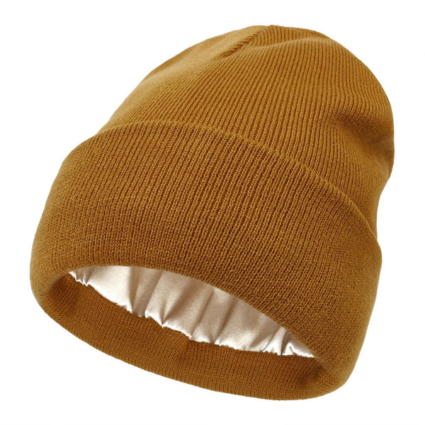 Damen Wintermütze | Seidenfutter | Antipilling | Antistatisch | Warm-Braun-Luzern Mode