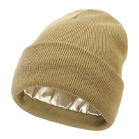 Damen Wintermütze | Seidenfutter | Antipilling | Antistatisch | Warm-Khaki-Luzern Mode