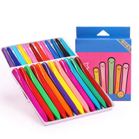 Farbstifte | Kreatives Set für Kinder | Leuchtend | Wischfrei | Langlebig | Sicher-Set mit 24-Luzern Mode