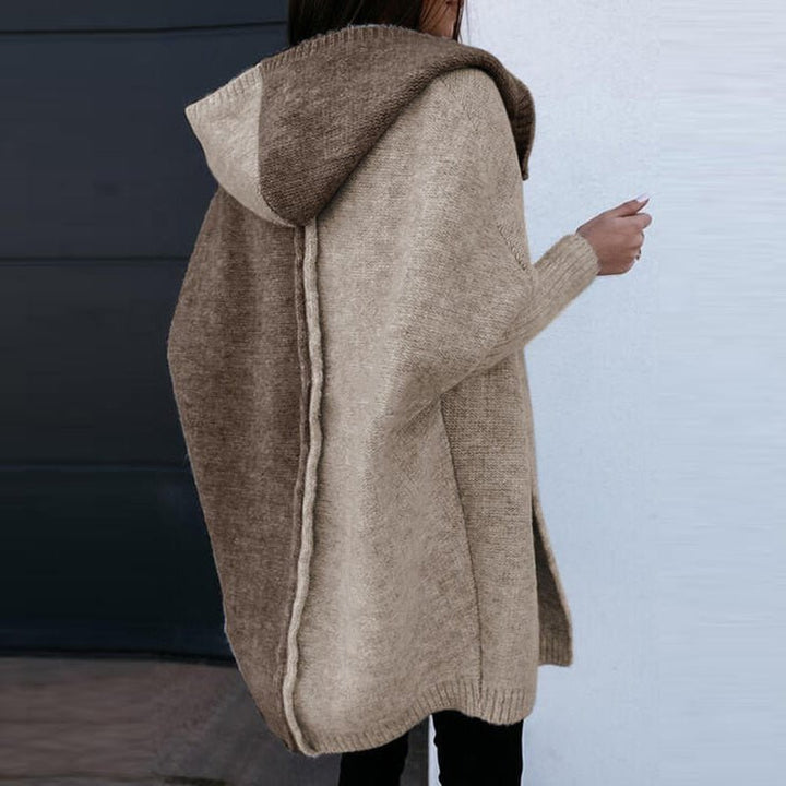Damen Strickjacke mit Patchwork-Design – Herbstzauber Amarelle